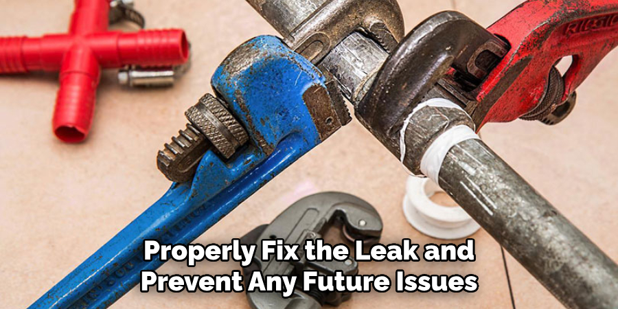 Properly Fix the Leak and Prevent Any Future Issues