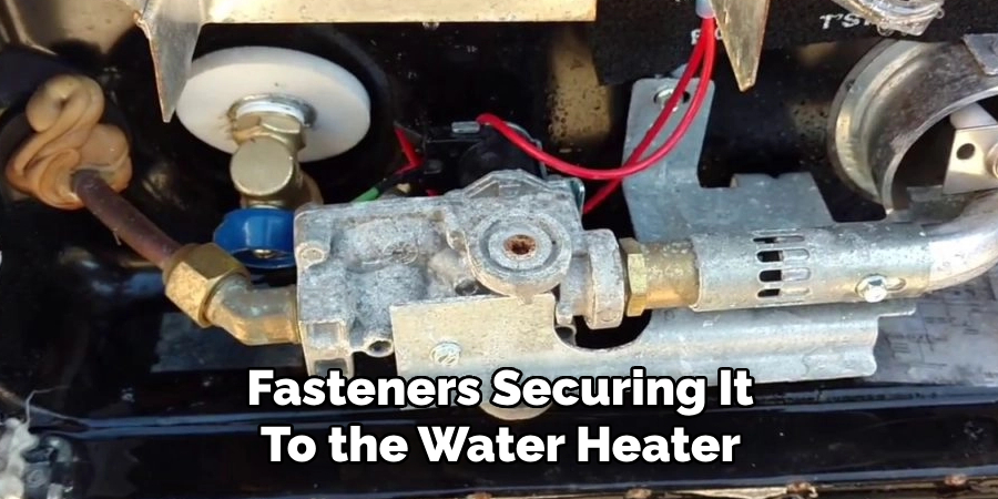 Fasteners Securing It
To the Water Heater